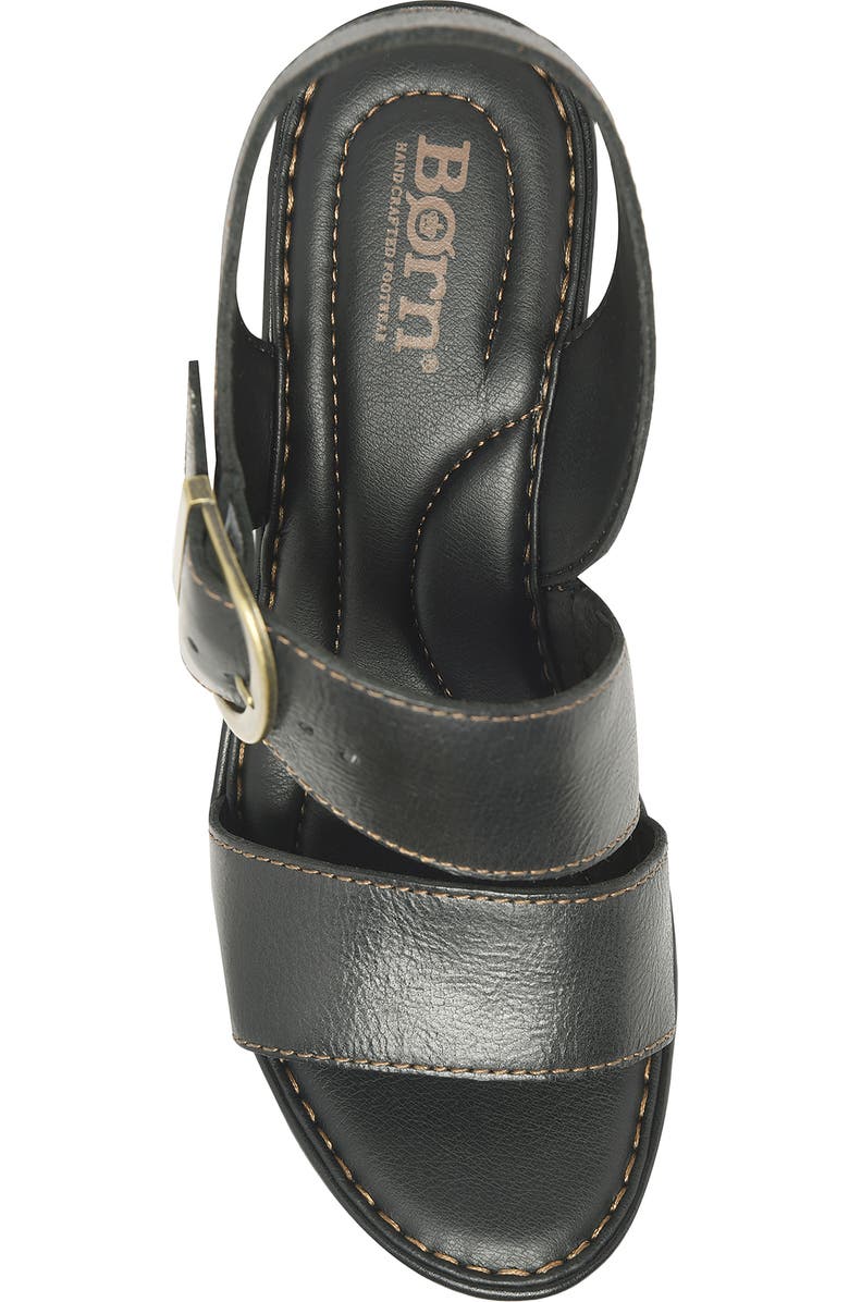 Børn Sapphire Platform Slingback Sandal, Alternate, color, Black Leather