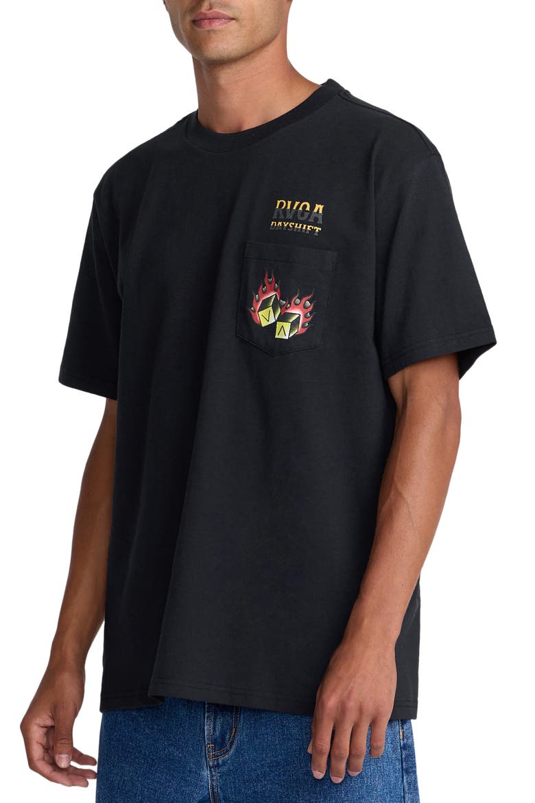 Hot Dice Graphic T-Shirt, Alternate, color, BLACK