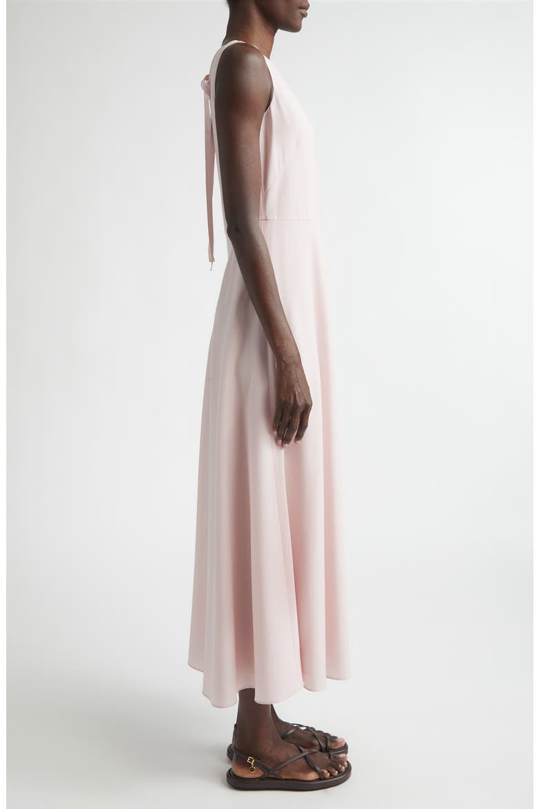 Sleeveless Tropical Wool Blend Midi Dress, Alternate, color, CHERRY BLOSSOM