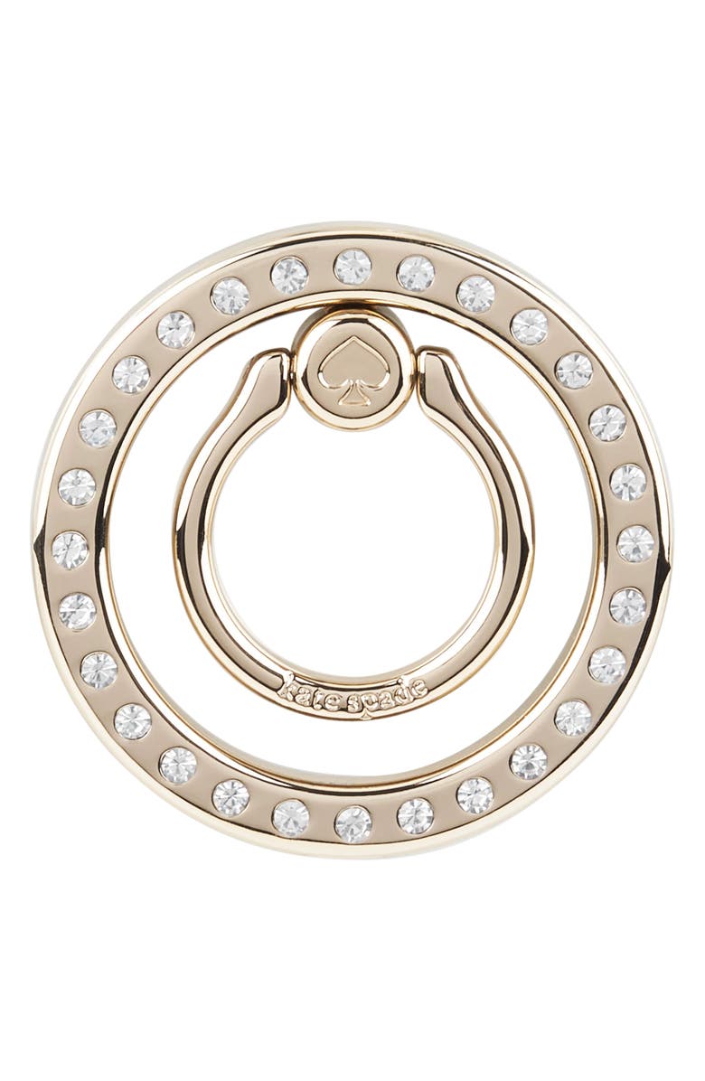Kate Spade New York crystal stone magnetic ring stand, Main, color, Set In Stone