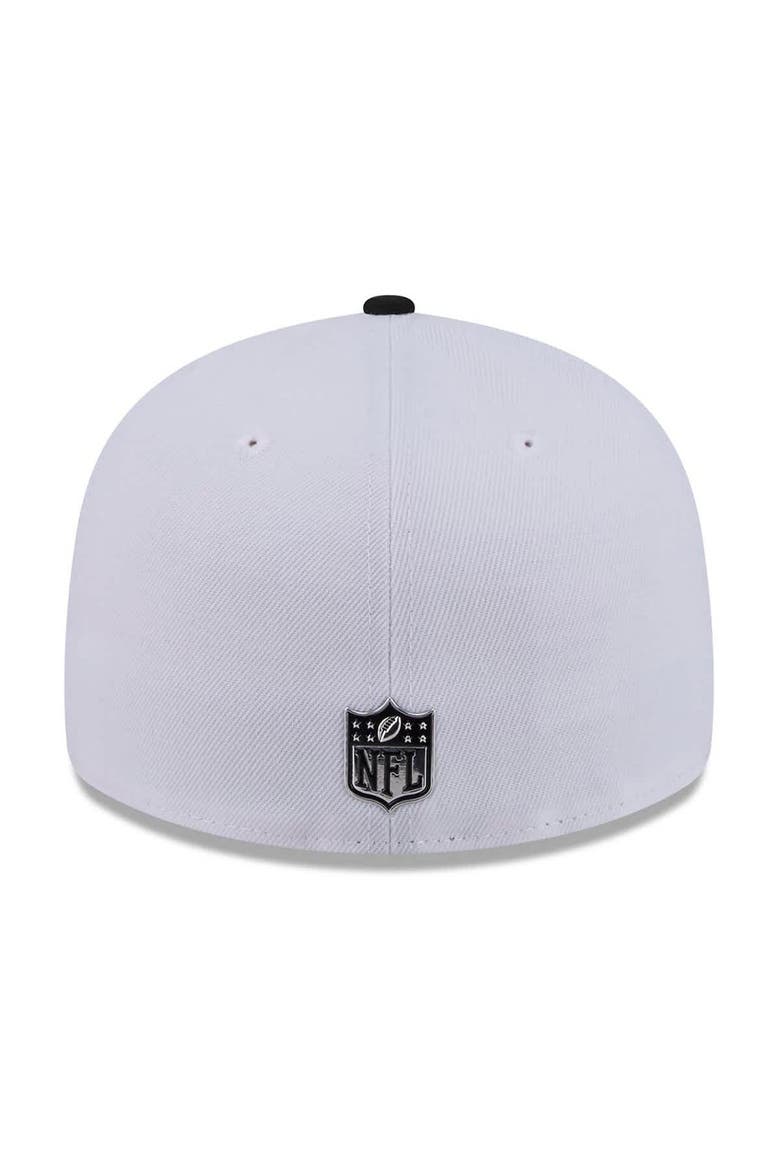 Men's New Era  White/Black Houston Texans 2026 NFL Draft Pre-Curved 59FIFTY Fitted Hat, Alternate, color, White
