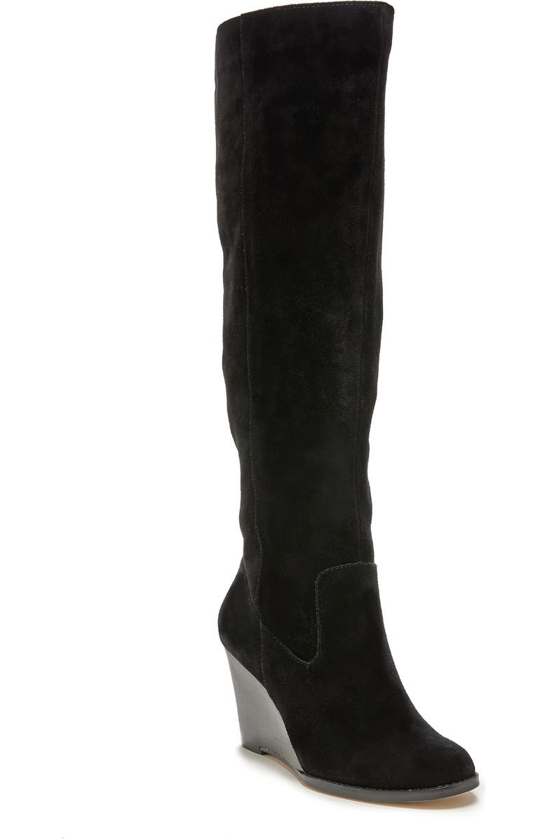 Sole Society Prony Knee High Wedge Boot, Main, color,