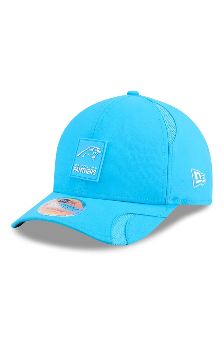 New Era Men's New Era Blue Carolina Panthers 2025 Sideline M-Crown 9FORTY Adjustable Hat, Main, color, Blue
