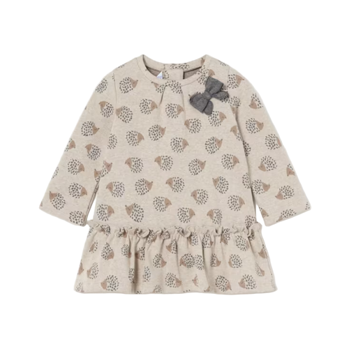 Mayoral Baby Jacquard Dress In Neutral