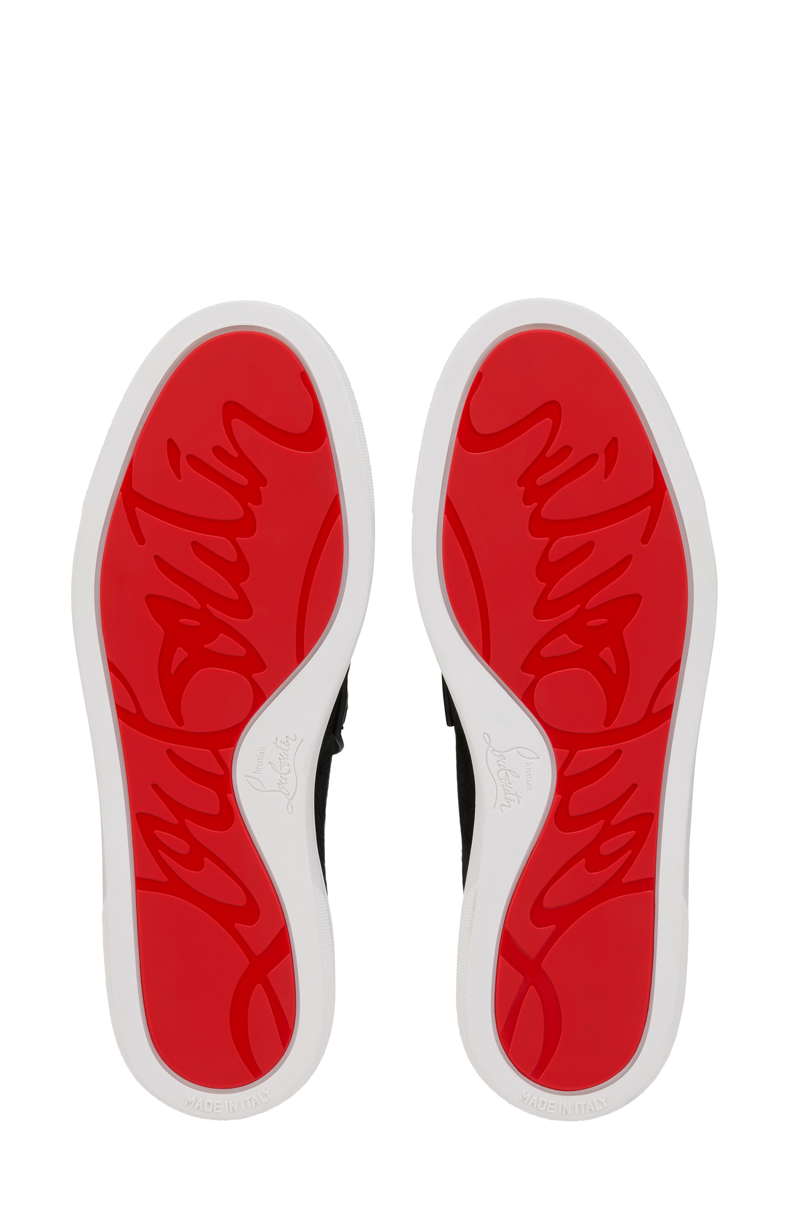 Christian Louboutin Chanme Sneaker Loafer Mule, Alternate, color, Black