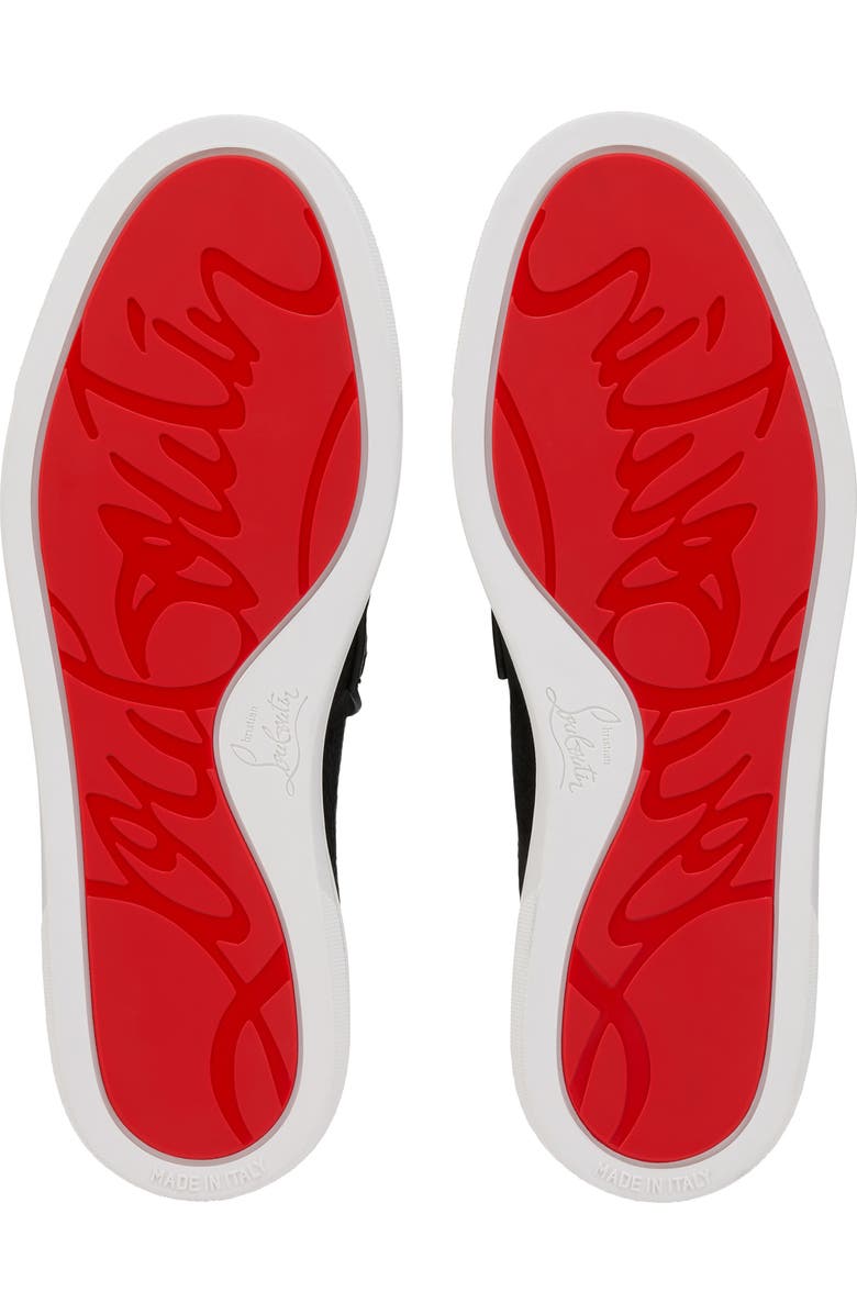 Christian Louboutin Chanme Sneaker Loafer Mule, Alternate, color, Black