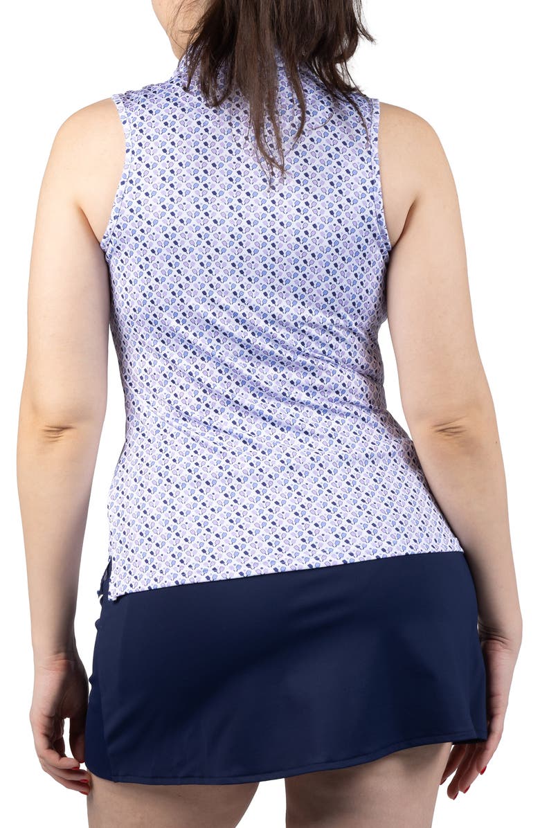 TailorByrd Pickleball Print Polo Tank, Alternate, color, White
