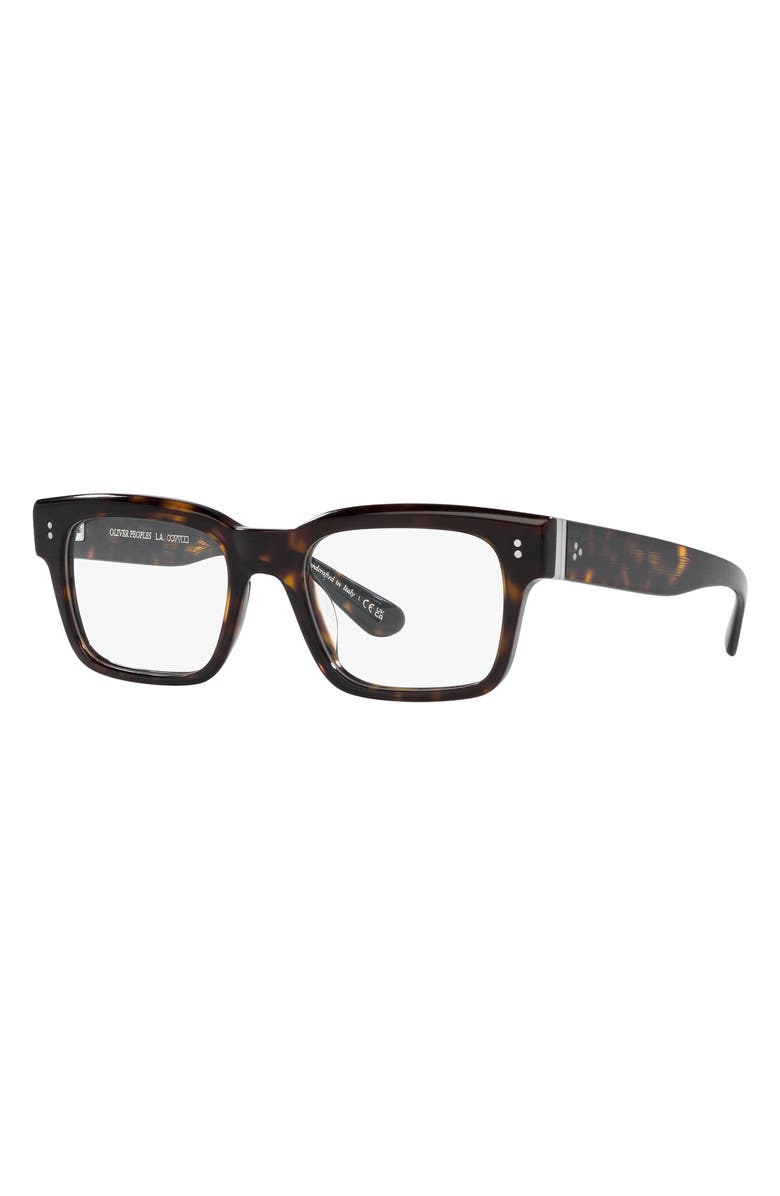 Oliver Peoples Hollins 53mm Rectangular Optical Glasses, Alternate, color,