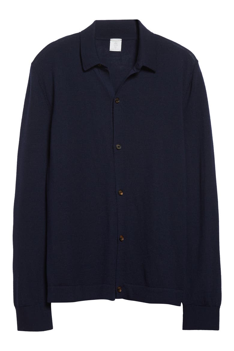 Virgin Wool Cardigan, Alternate, color, NEW BLUE