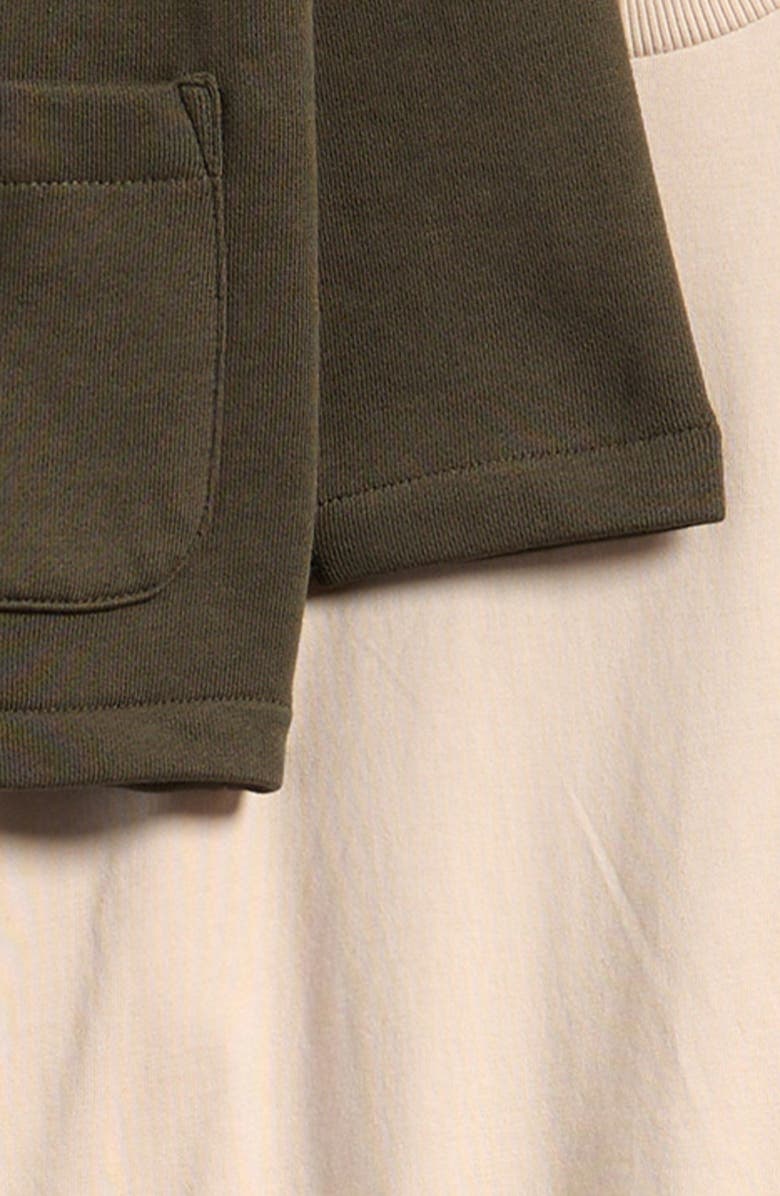 NEXT Kids' Jersey Jacket, T-Shirt & Joggers Set, Alternate, color, Green