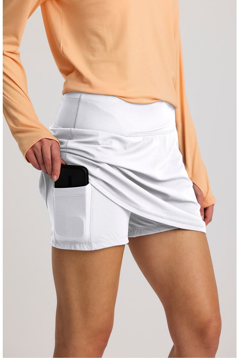 All Day UPF 50+ Skort, Alternate, color, BRIGHT WHITE
