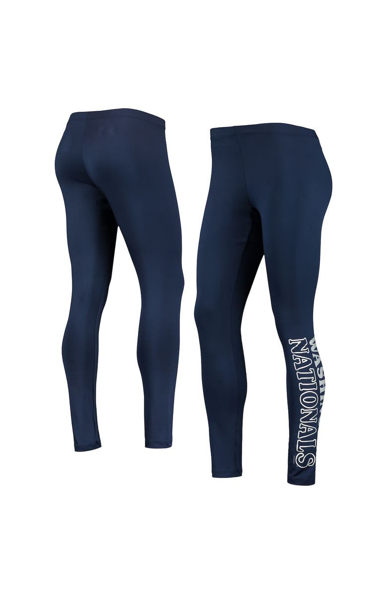 G-III 4HER BY CARL BANKS Women's G-III 4Her by Carl Banks Navy Washington Nationals Stadium Lightweight Leggings, Main, color, Navy