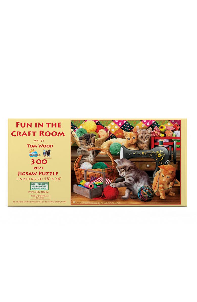 Sunsout Fun in the Craft Room 300 piece Jigsaw Puzzle for Adults, Alternate, color, Multicolor