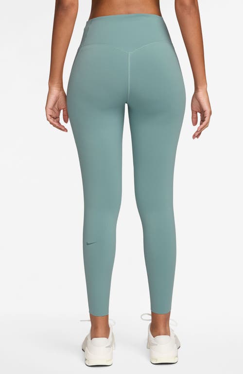 Nike Universa Medium-support High-waisted Pocket 7/8 Leggings In Blue