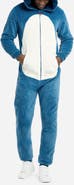 OppoSuits Snorlax Pokémon™ Long Sleeve Hooded Fleece Jumpsuit