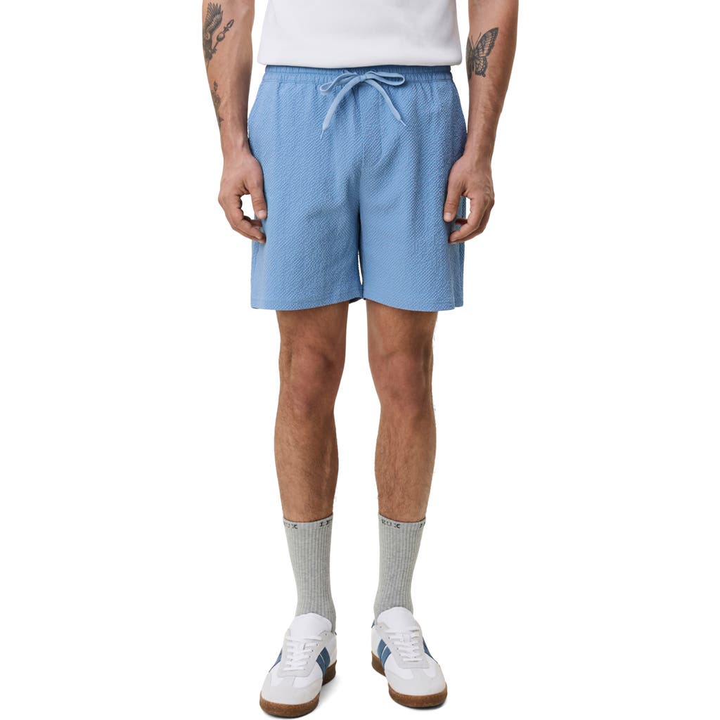 Les Deux Seersucker Swim Trunks In Allure
