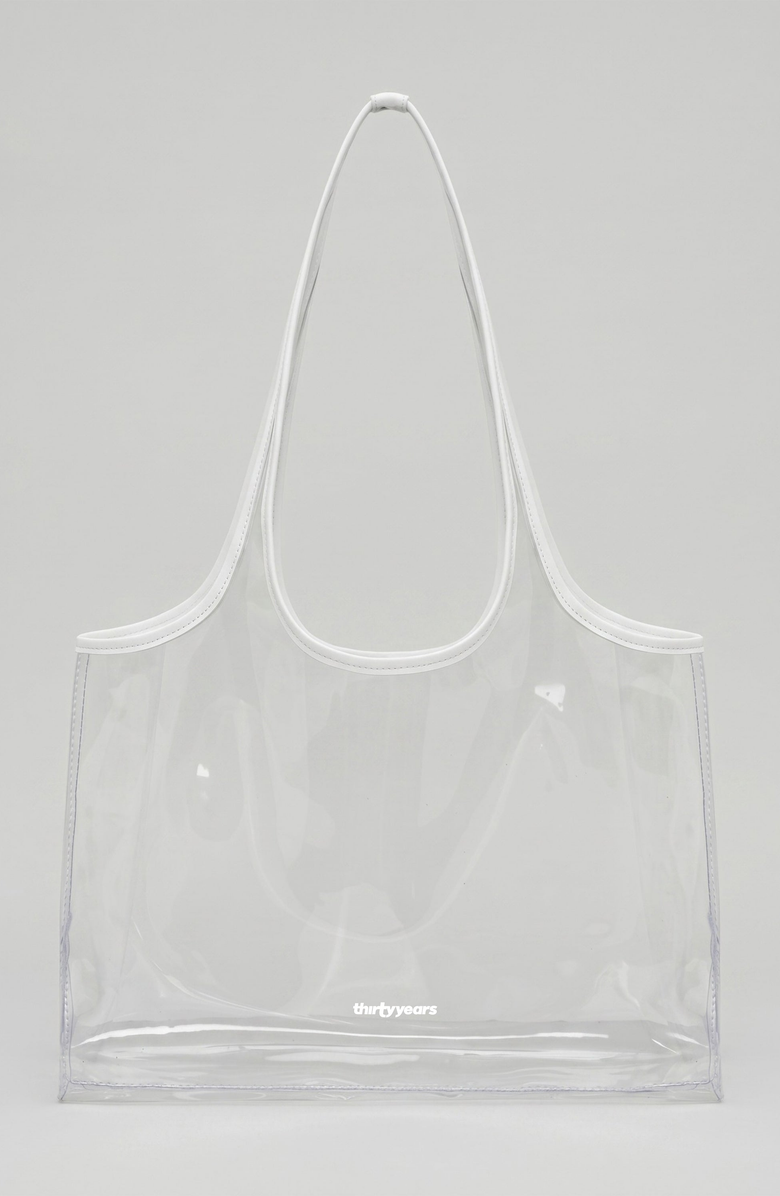 Thirty Years Jelly Clear Tote, Main, color, Clear