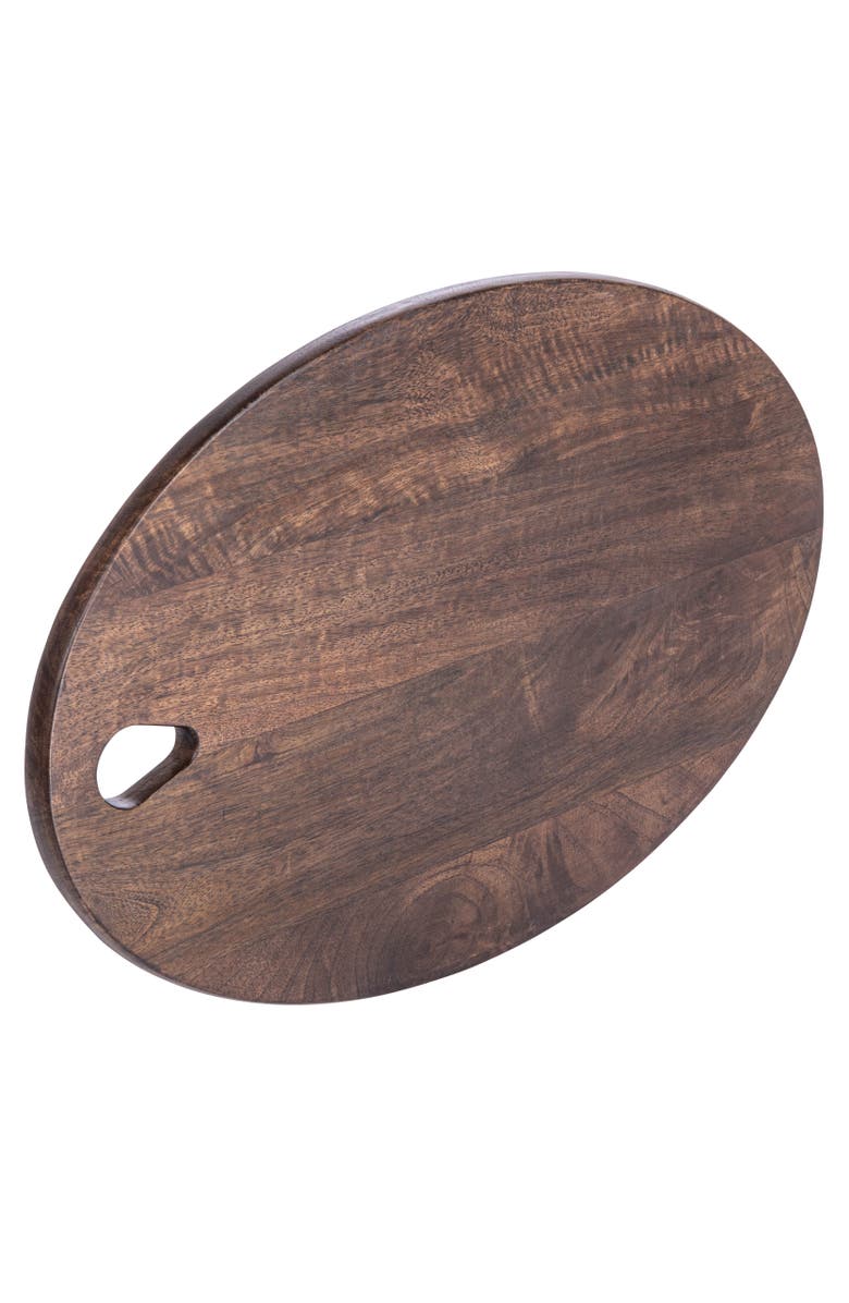 Storied Home Oval Wood Charcuterie or Cutting Board with Handle, Main, color, 