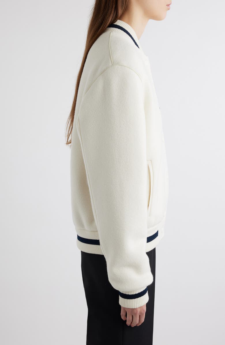Givenchy Varsity Wool Bomber Jacket, Alternate, color, 