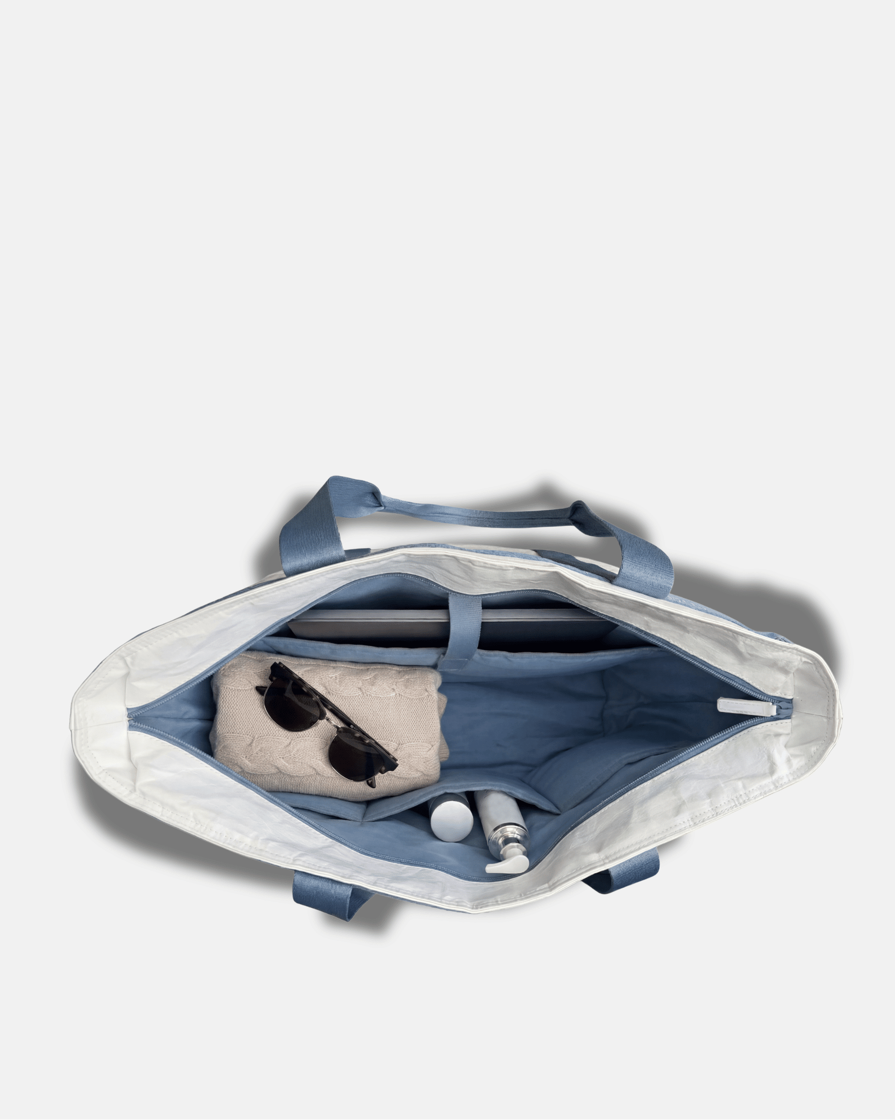 Zip Top Carryall, Alternate, color, White