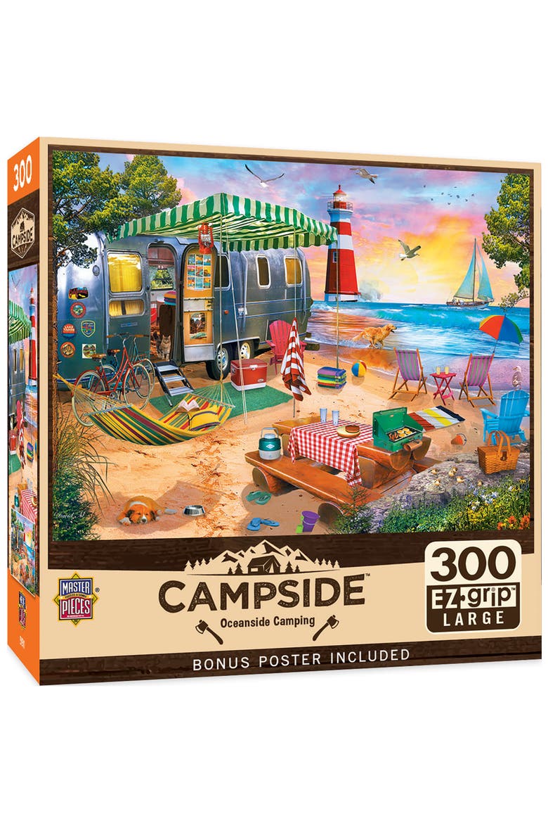 Oceanside Camping 300 Piece Puzzle, Main, color, Multicolor