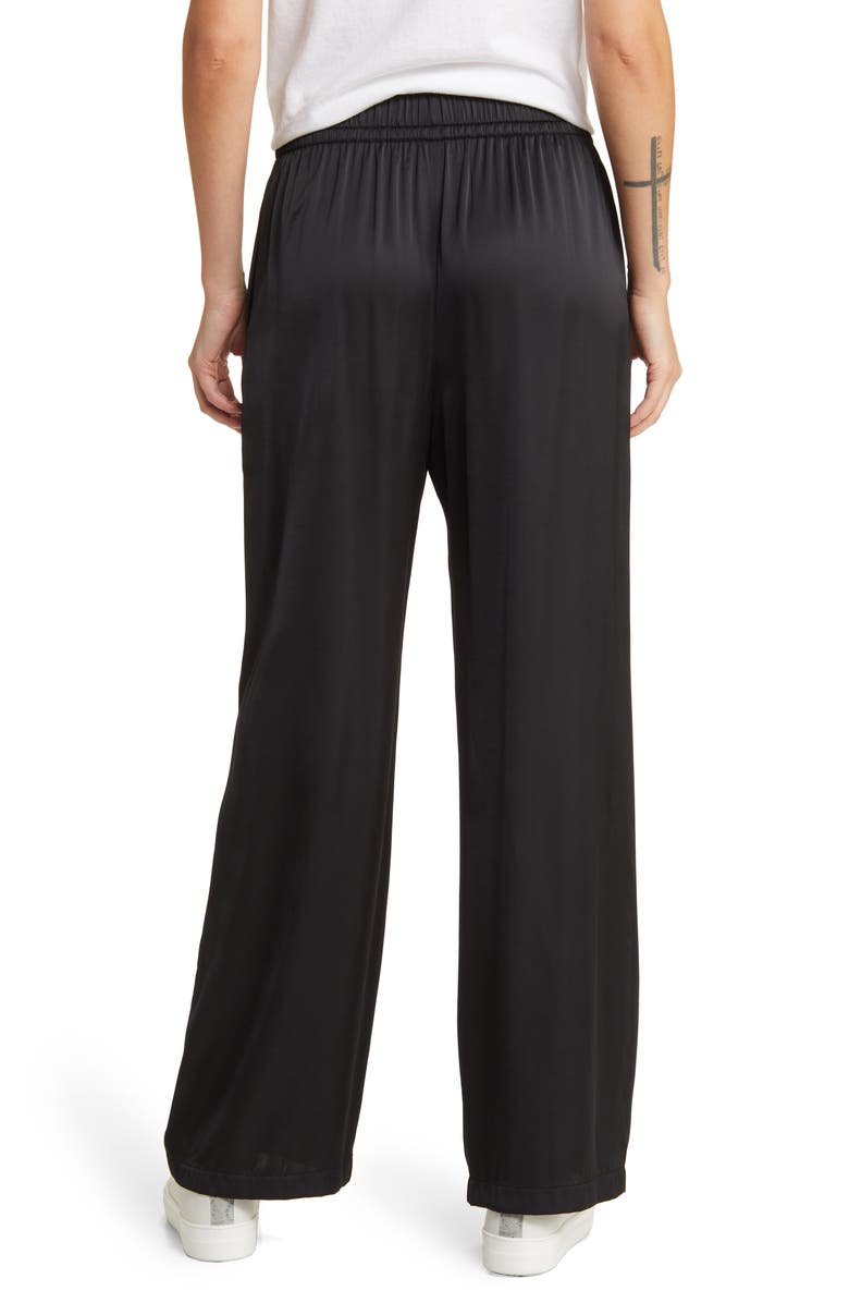 Treasure & Bond Wide Leg Satin Pants, Alternate, color,