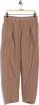 Eileen Fisher Pleated Organic Linen Lantern Pants