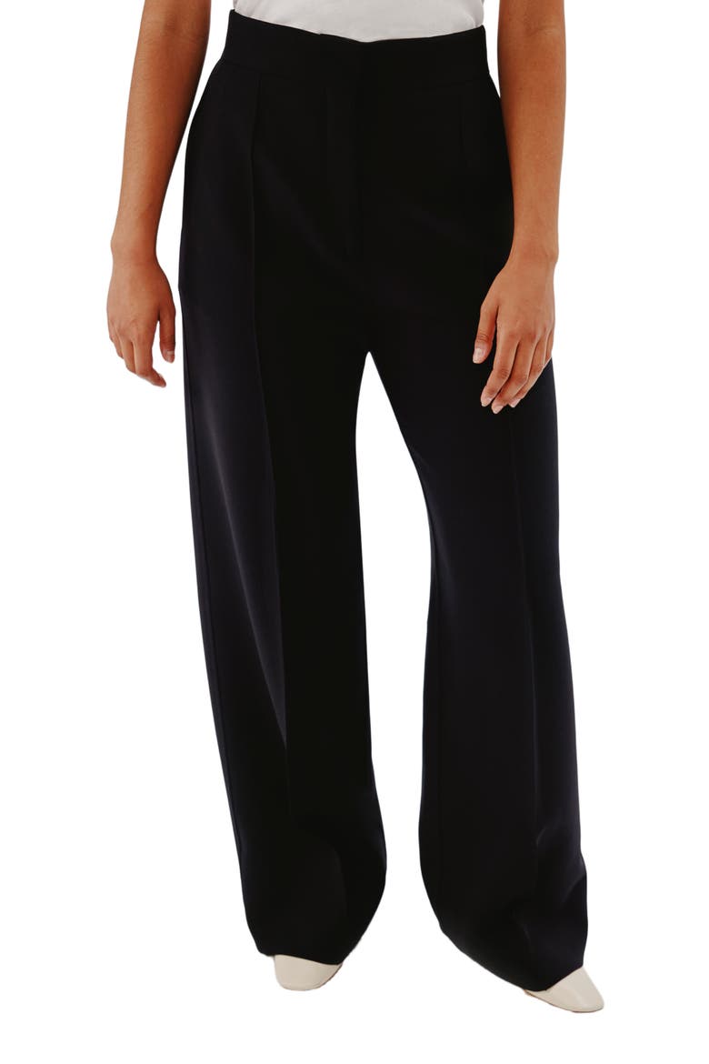 DOPPIO WIDE LEG PANT, Alternate, color, BLACK