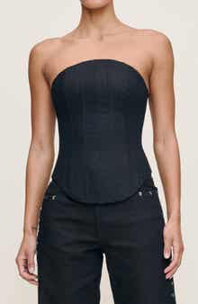 Denim Corset Top