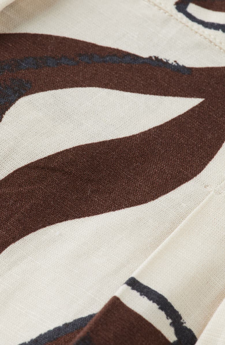 Scotch & Soda High Waist Cotton & Linen Shorts, Alternate, color,