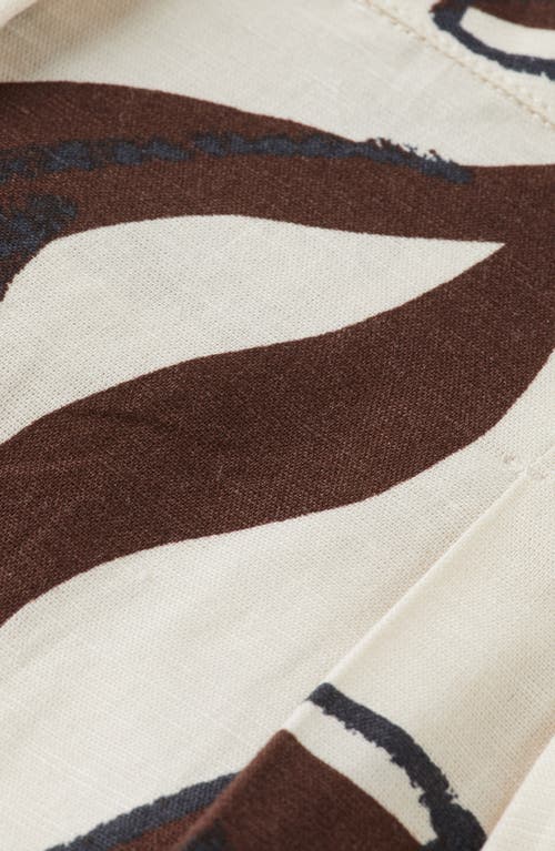 Scotch & Soda Floral-print Shorts In Inky Sun Linen