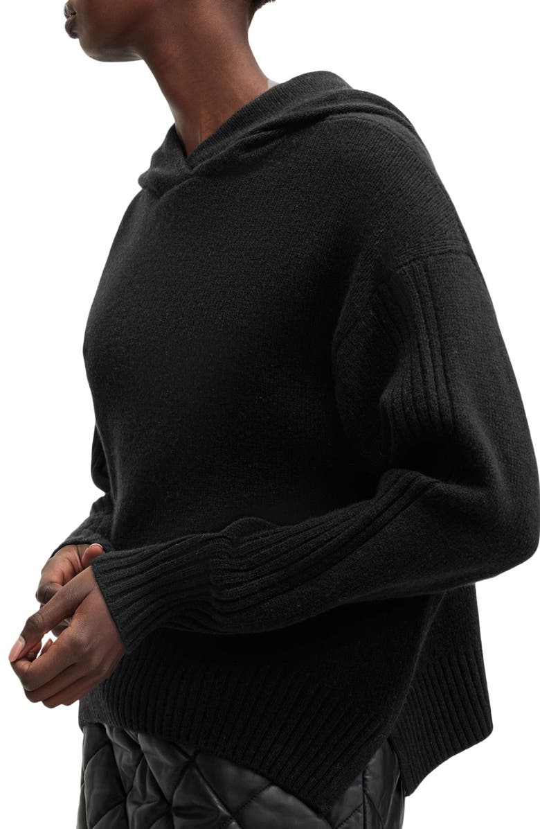 AllSaints Ines Cashmere & Wool Hooded Sweater, Alternate, color, 