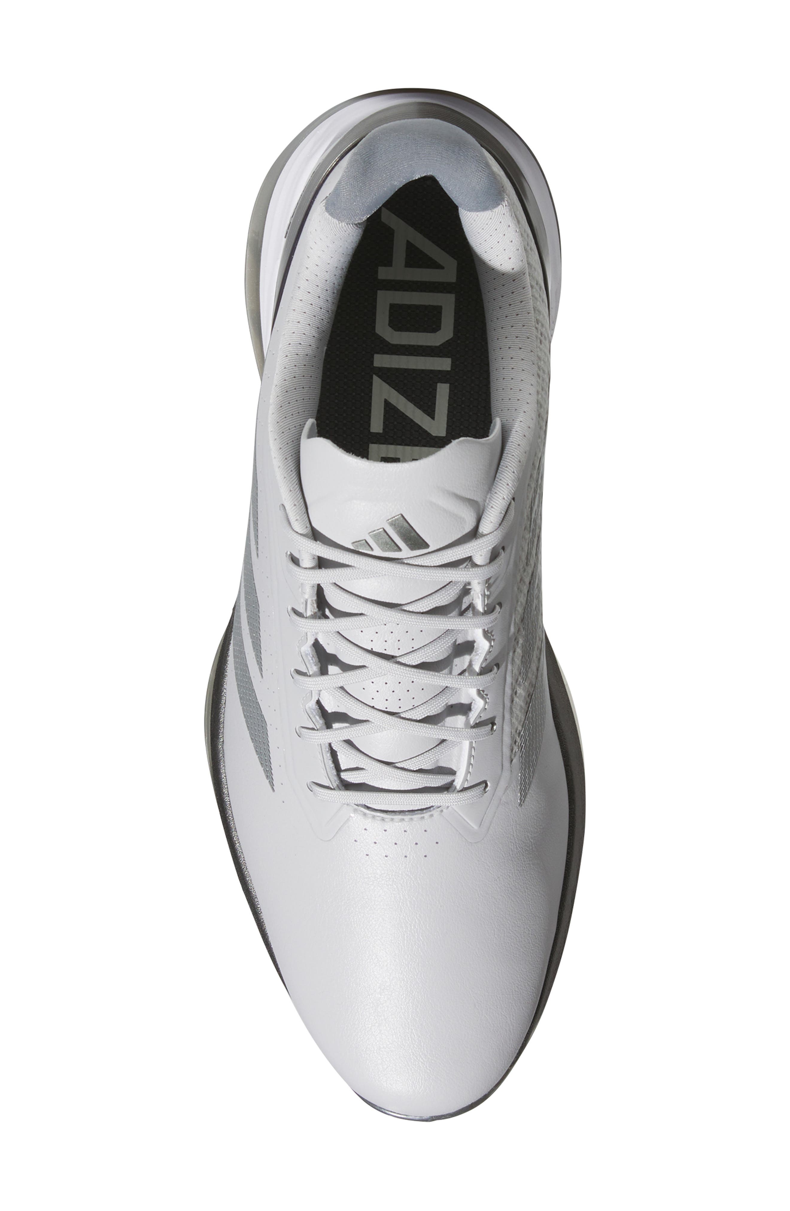 adidas Adizero ZG Waterproof Spikeless Golf Shoe, Alternate, color, Grey/ Iron/ Silver