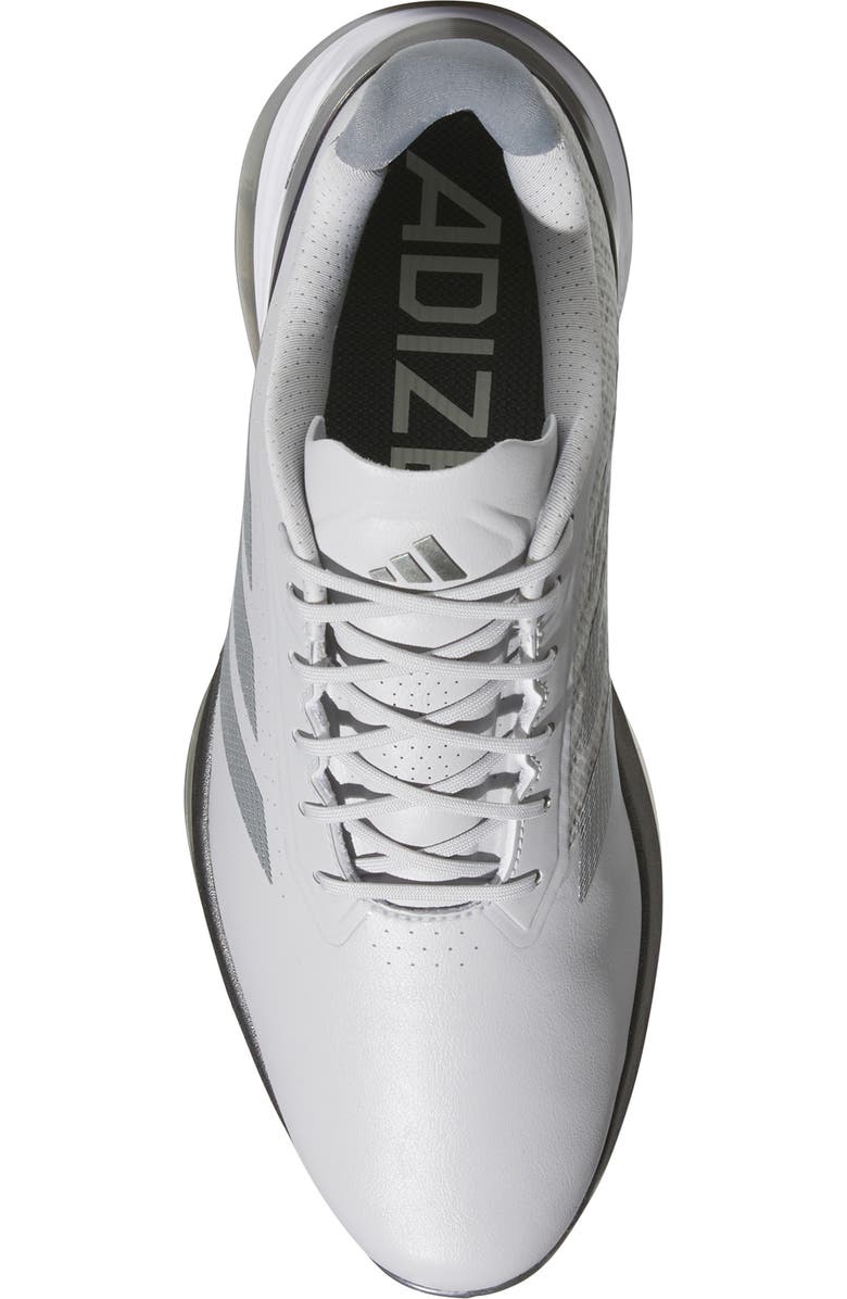 adidas Adizero ZG Waterproof Spikeless Golf Shoe, Alternate, color, Grey/ Iron/ Silver