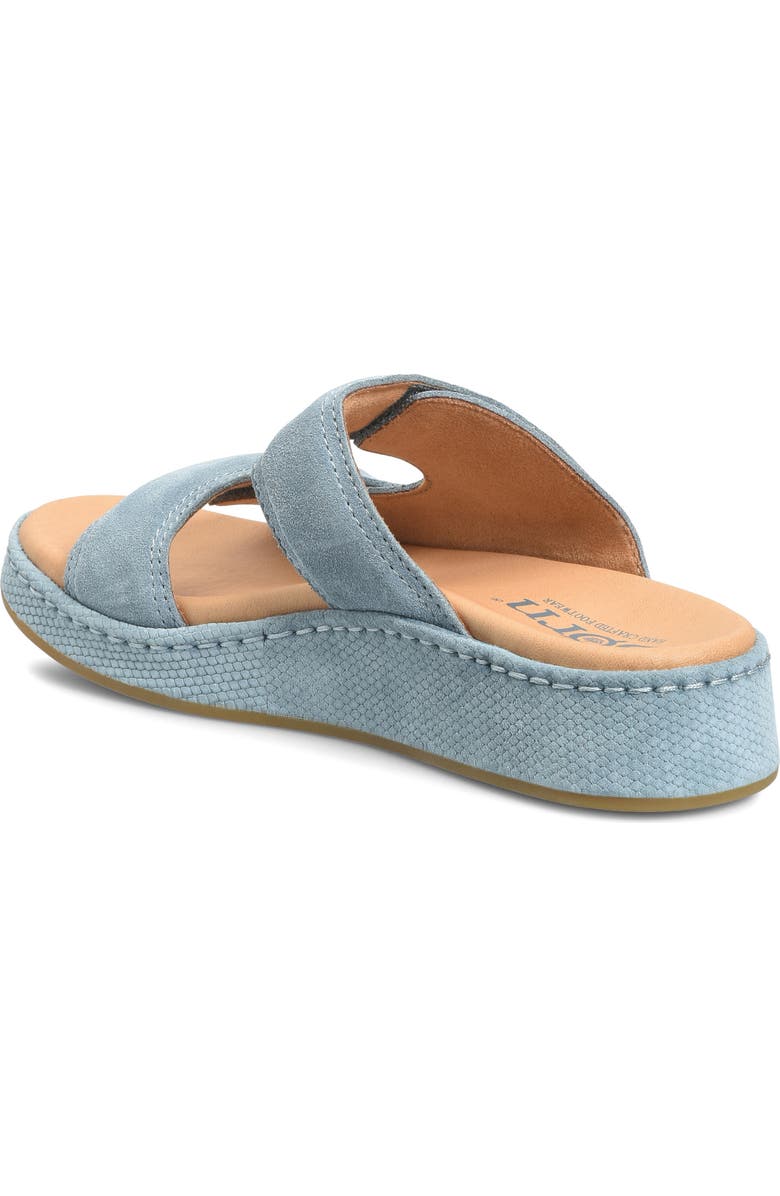 Børn Vivian Wedge Sandal, Alternate, color, Light Blue Suede