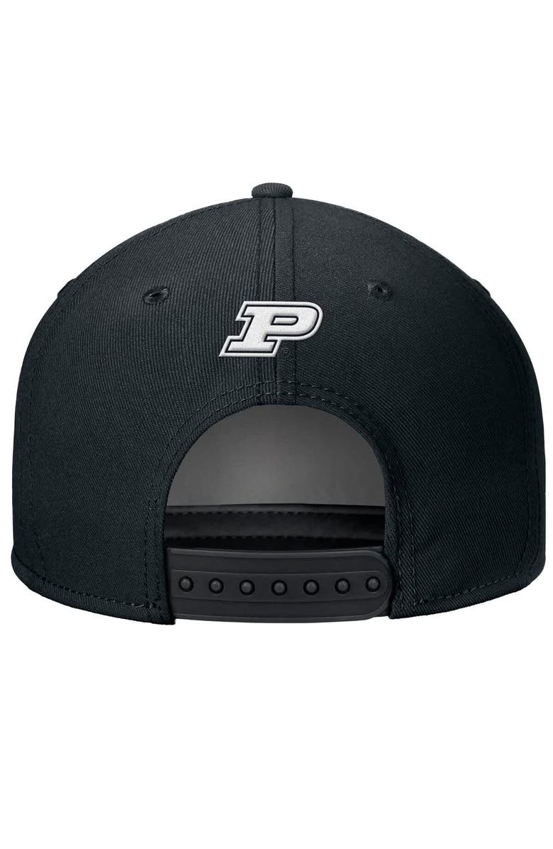 Nike Men's Nike Black Purdue Boilermakers Rise Adjustable Hat, Alternate, color, Black