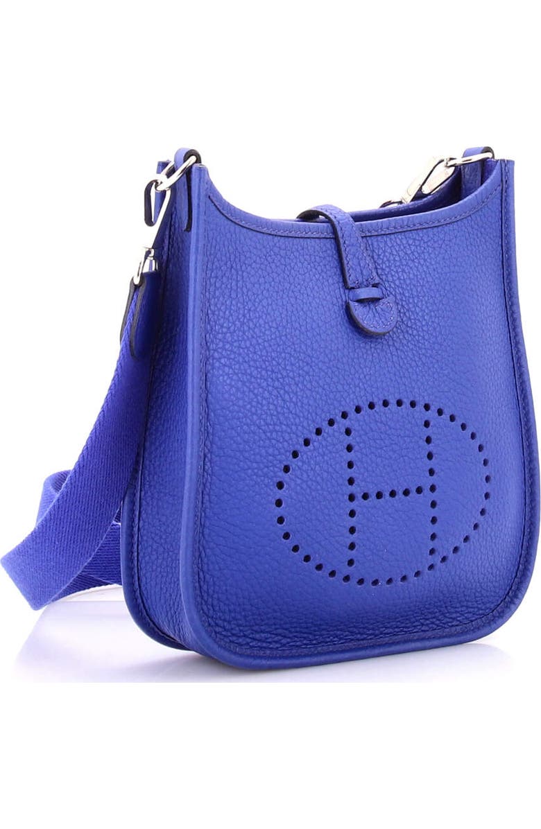 Pre-Owned Hermes Evelyne Bag Gen III Clemence TPM, Alternate, color, Bleu Royal