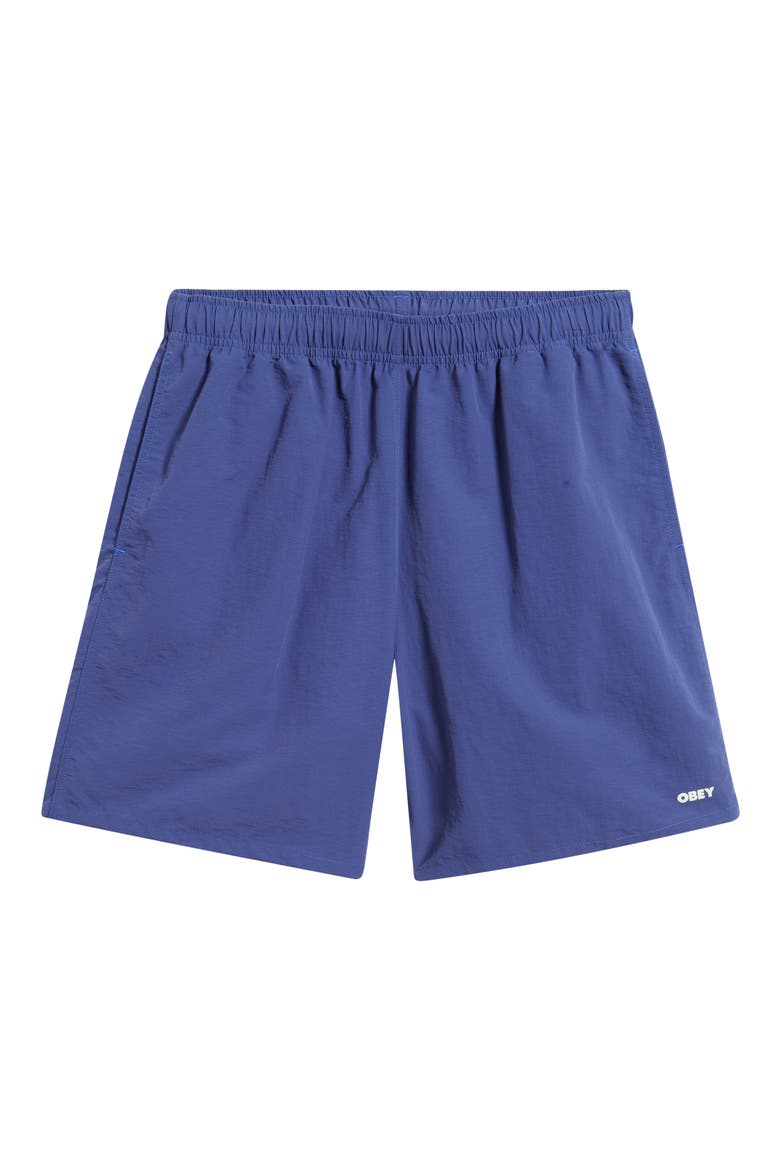 Easy Bold Nylon Shorts, Alternate, color, SKIPPER BLUE