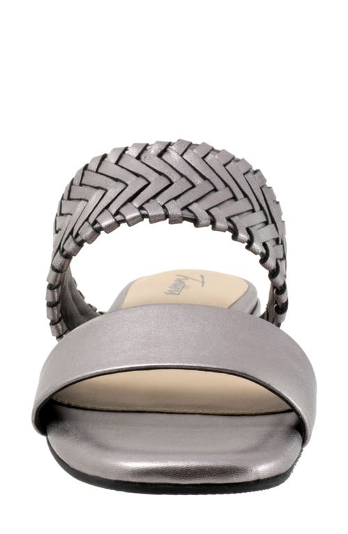 Trotters Nalane Slide Sandal In Gray