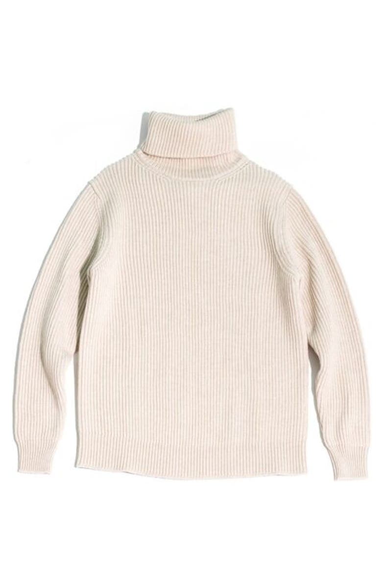 Fortela Vittorio High Neck Sweater, Main, color, Off White