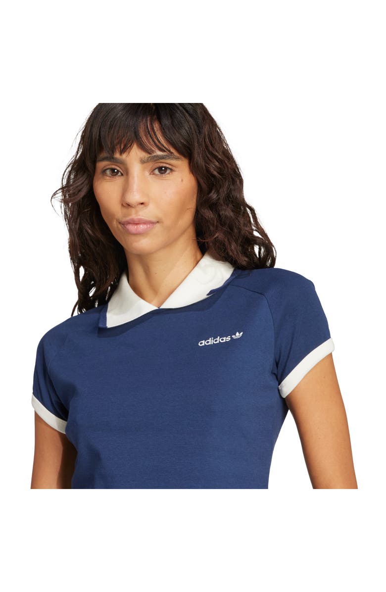 adidas Trefoil Logo Stretch Cotton Piqué Polo, Alternate, color, Nindig