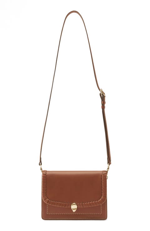 Dauphine Leather Crossbody Bag