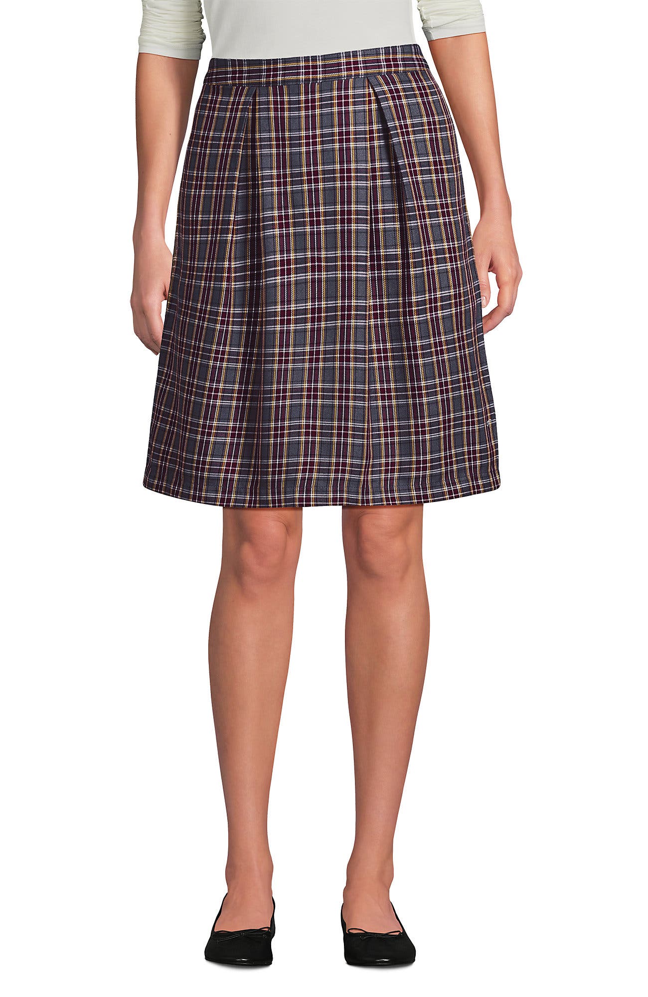 selected Plaid Gray Heather/Maroon