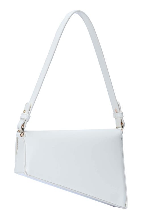 Madison West Mini Asymmetric Shoulder Bag In Cream