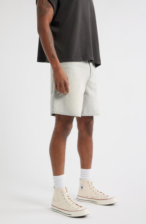 Elwood Trail Cotton Denim Shorts In Gray