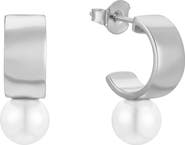Untamed Petals Leah Pearl Hoops
