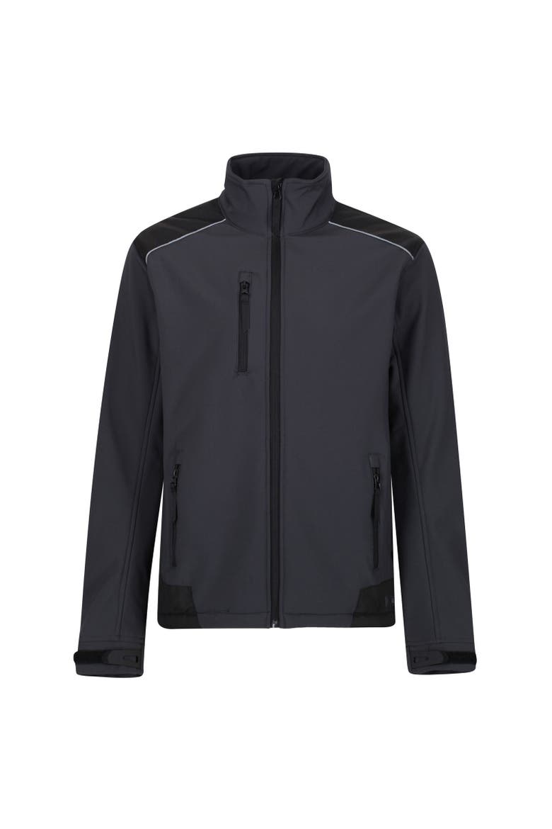 Sandstom Workwear Softshell Jacket, Main, color, Seal Grey and Black