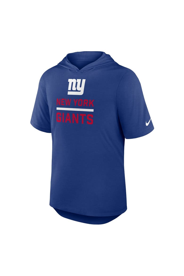 Men's Nike Royal New York Giants Lockup Tri-Blend Hoodie T-Shirt, Alternate, color, Royal