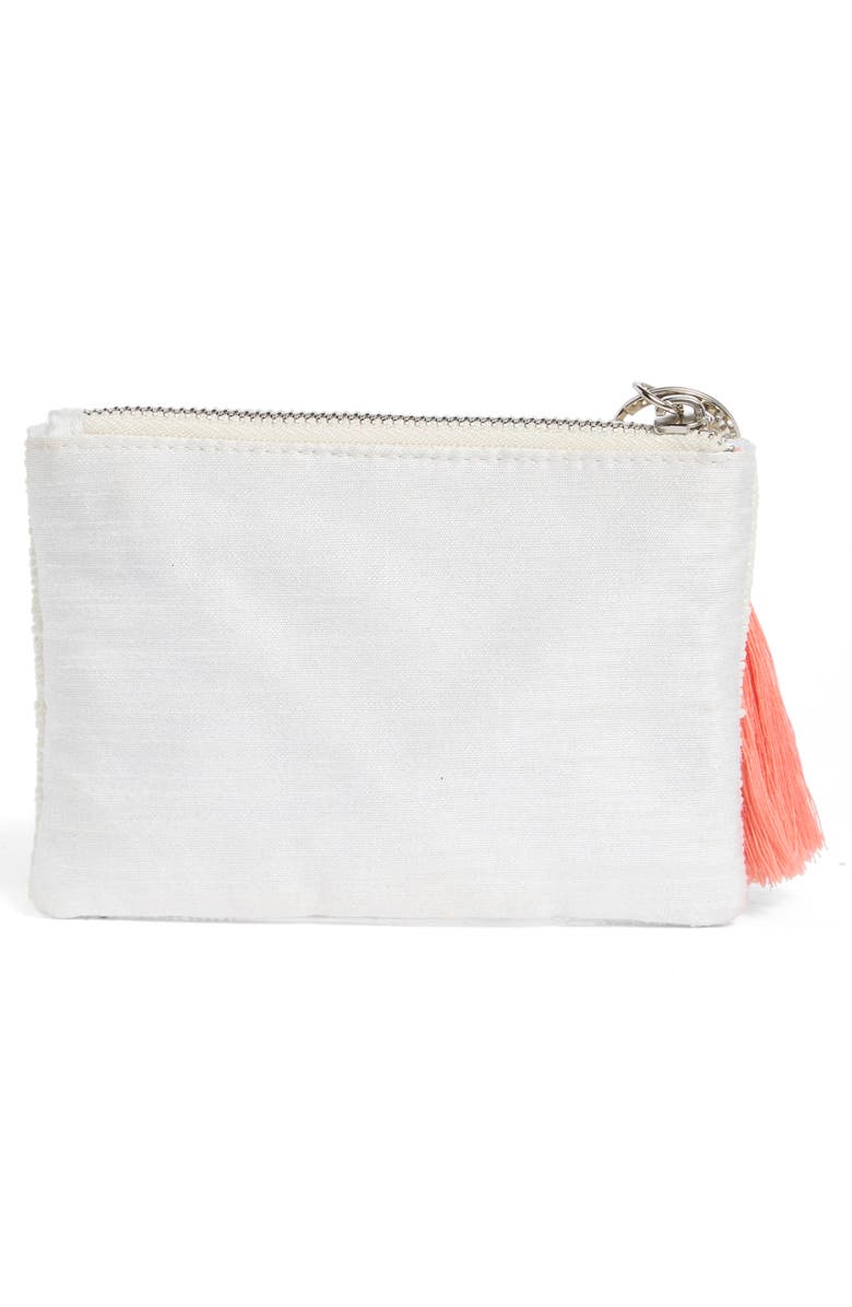 Collection XIIX Beaded Bicycle Coin Pouch, Alternate, color, Ivory Multi