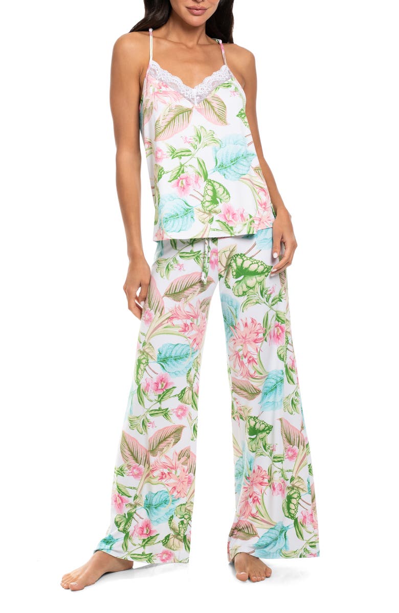 In Bloom by Jonquil Marnie Tropical Knit Pajamas, Main, color, 